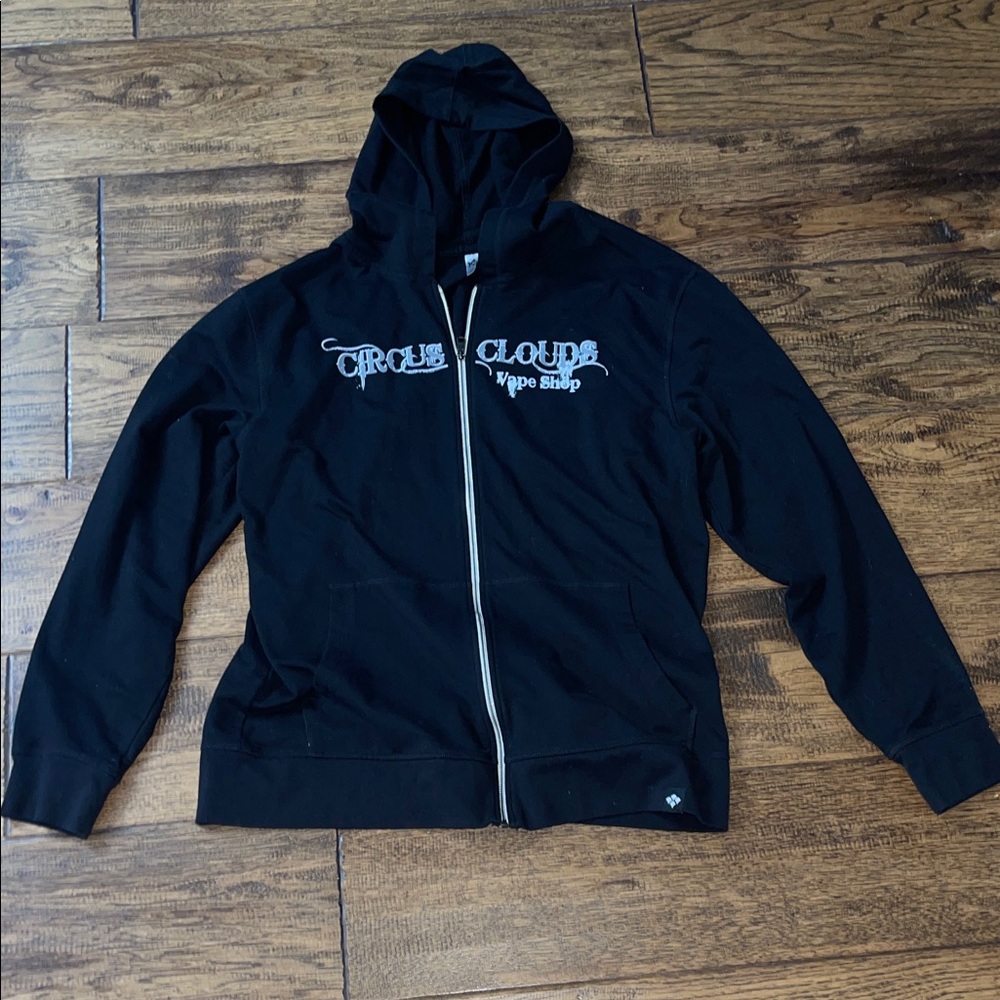 Koi Black Zip-Up Hoodie